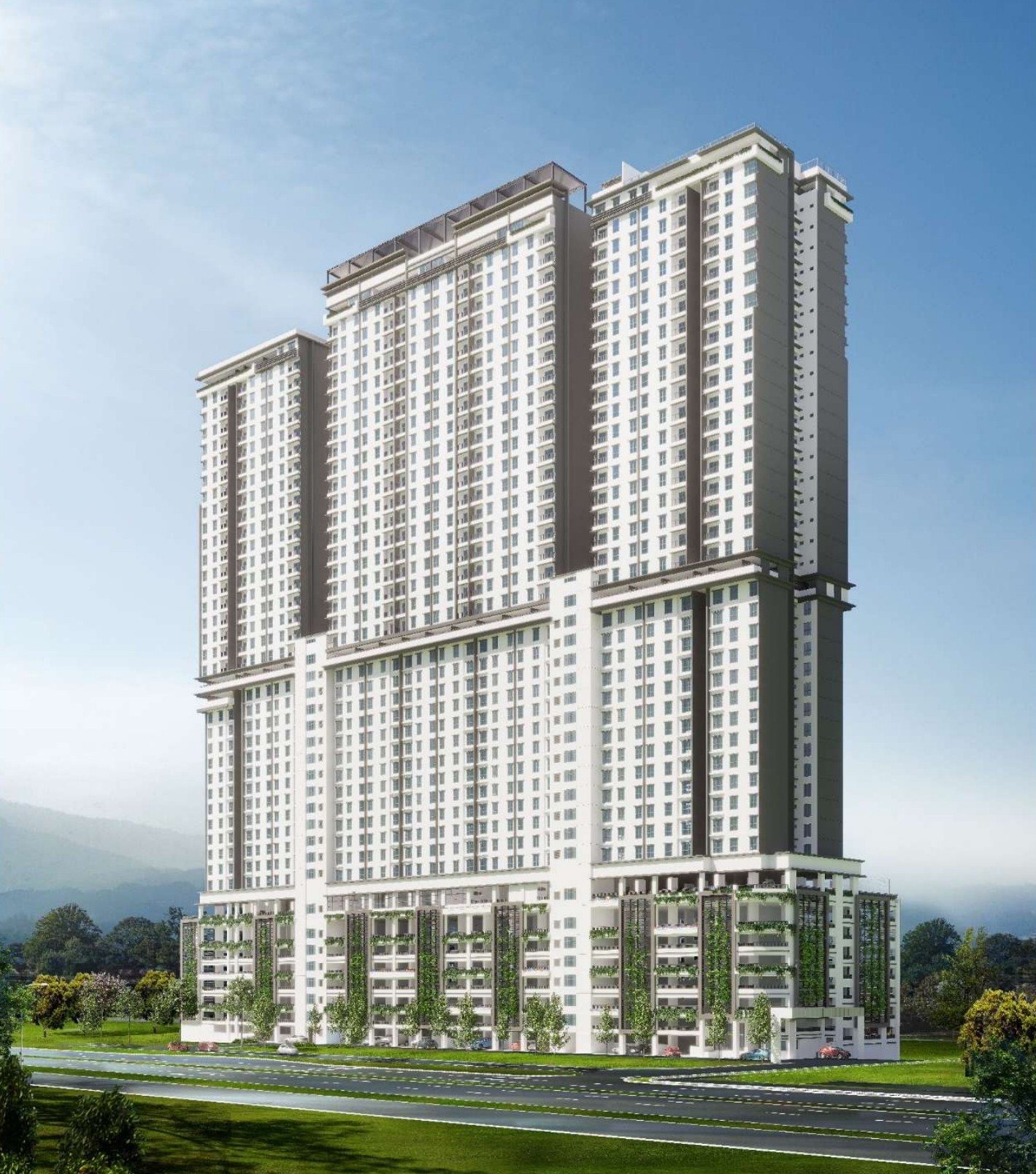 Artist's impression of the Grace Harmony tower, Bandar Jelutong